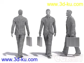 穿黑色西装的男人模型的图片