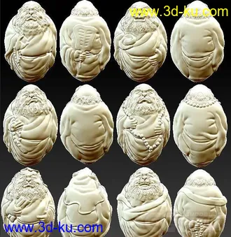 3D打印模型一套达摩核雕免费提供的图片