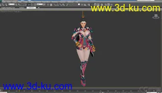 3D打印模型女王之刃性感女王NPC02+有动画的图片