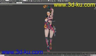 3D打印模型女王之刃性感女王NPC02+有动画的图片