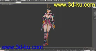 3D打印模型女王之刃性感女王NPC02+有动画的图片