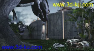 3D打印模型原创写实霸王龙！带完整贴图，由美国专业rigger绑定~可直接做动画的图片