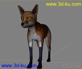3D打印模型红狐 狐狸 写实狐狸的图片