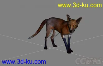 3D打印模型红狐 狐狸 写实狐狸的图片