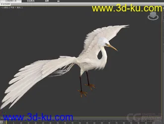 3D打印模型白鹭的图片