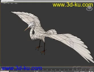 3D打印模型白鹭的图片