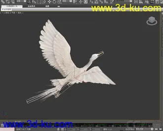 3D打印模型白鹭的图片
