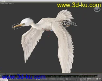 3D打印模型白鹭的图片