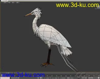 3D打印模型白鹭的图片