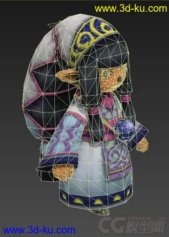 3D打印模型游戏低模11个 带贴图的图片