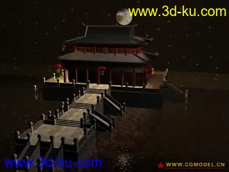 3D打印模型3D古建筑建模的图片