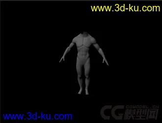 3D打印模型男人身体躯干的图片