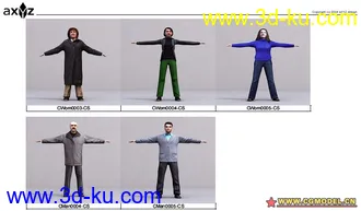 AXYZ人物模型系列 + 高清图片 + 骨骼的图片