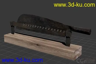 3D打印模型铡刀的图片