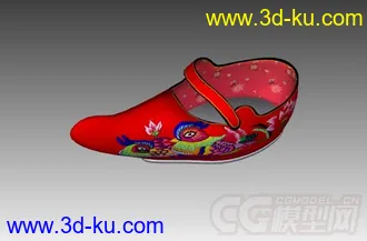 3D打印模型小脚鞋的图片