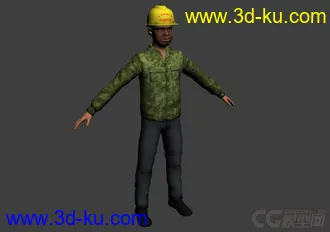 民工模型带贴图的图片