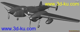 3D打印模型德国纳粹BF110轰炸机的图片