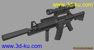 3D打印模型M4a1简模的图片
