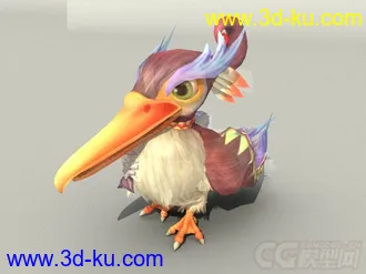 Q版大嘴鳥模型的图片