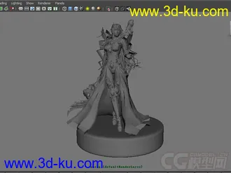3D打印模型梦幻女武士的图片