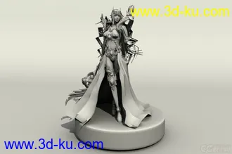 3D打印模型梦幻女武士的图片