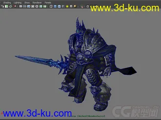 魔兽世界阿尔萨斯模型的图片