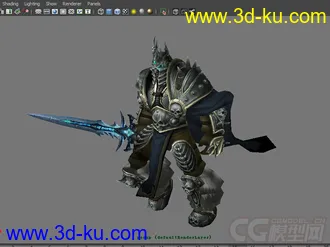 魔兽世界阿尔萨斯模型的图片