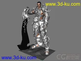 3D打印模型拿刀的武士的图片