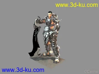 3D打印模型拿刀的武士的图片