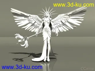 手杖女神模型的图片
