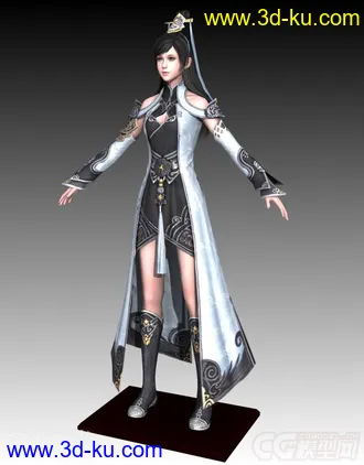 天涯明月刀 太白女 网游模型 古代美女模型的图片