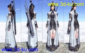 天涯明月刀 太白女 网游模型 古代美女模型的图片