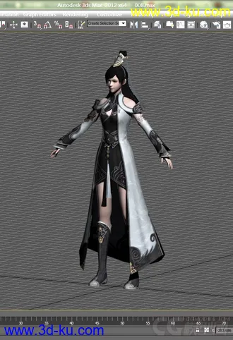 天涯明月刀 太白女 网游模型 古代美女模型的图片