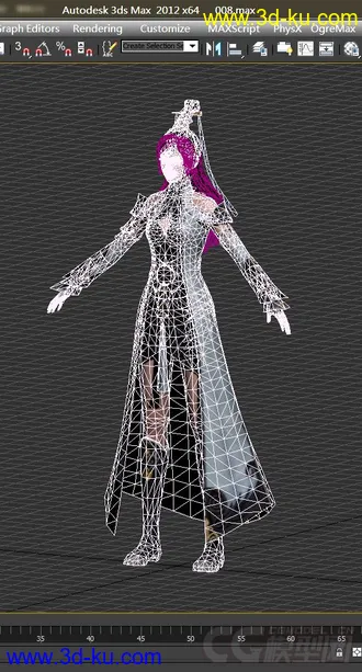 天涯明月刀 太白女 网游模型 古代美女模型的图片