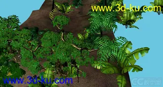 3D打印模型小热带森林场景的图片