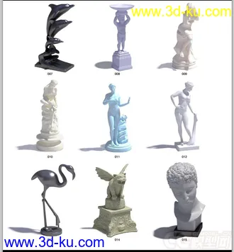 雕塑，雕塑模型，摆件，人物雕塑，动物雕塑的图片