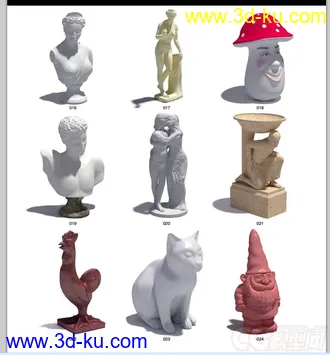雕塑，雕塑模型，摆件，人物雕塑，动物雕塑的图片