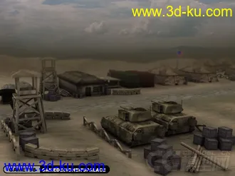 3D打印模型国外军事小基地的图片