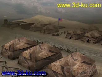 3D打印模型国外军事小基地的图片