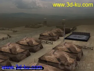 3D打印模型国外军事小基地的图片