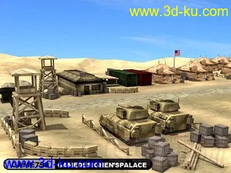 3D打印模型国外军事小基地的图片