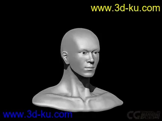 zbrush雕刻人头模型的图片