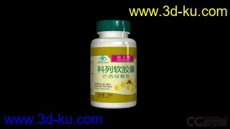3D打印模型一个药瓶子-vray材质的图片