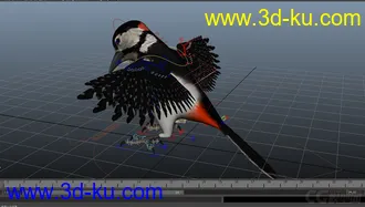 3D打印模型woodpecker---小鸟的图片
