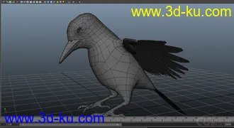 3D打印模型woodpecker---小鸟的图片