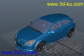 3D打印模型蓝色小汽车的图片