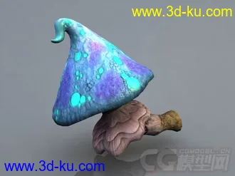 三位一体里的漂亮蘑菇模型的图片