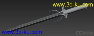 3D打印模型一把长剑的图片