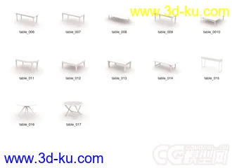 3D打印模型各种桌椅沙发的图片