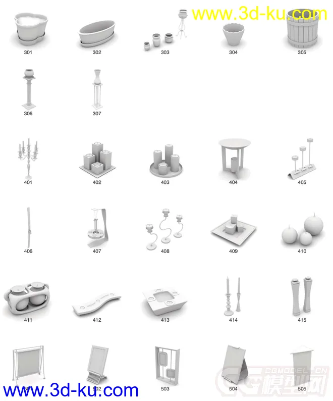 室内装饰道具模型的图片4